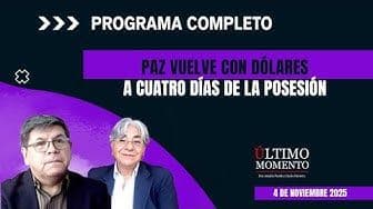 4 días del cambio de gobierno, cierre del ciclo del MAS, regreso de Rodrigo Paz, crédito de la CAF