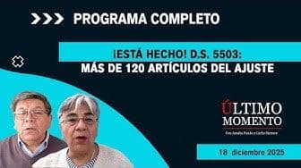 ¡Está hecho! D.S. 5503: más de 120 artículos del ajuste