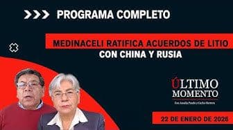 Medinaceli ratifica acuerdos de litio con China y Rusia